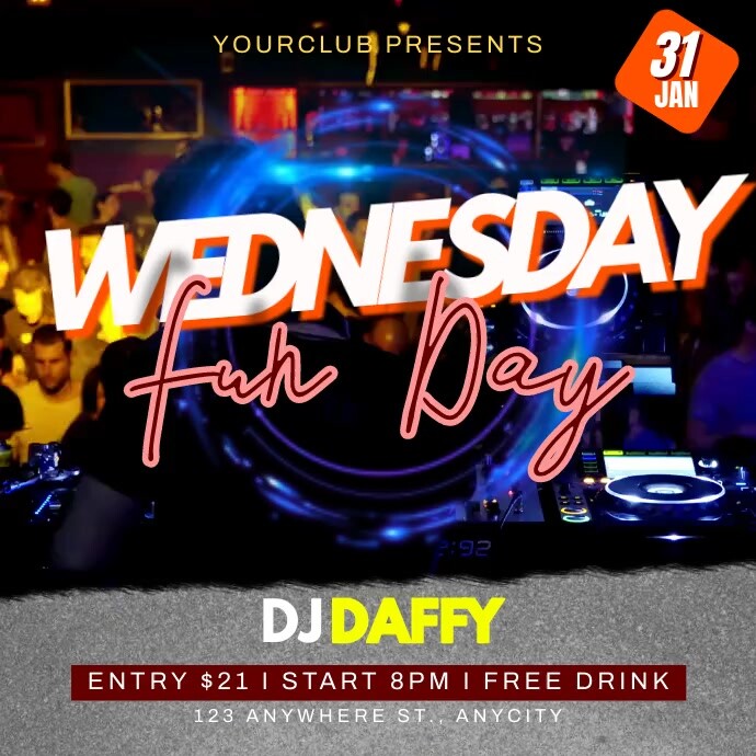Wednesday Fun Posts Wednesday Fun Day Template | PosterMyWall