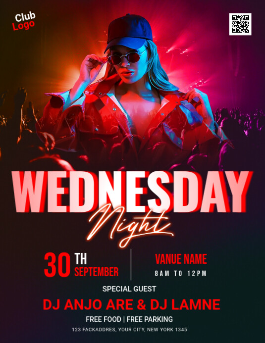 Wednesday Night Flyer template