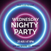 WEDNESDAY NIGHT PARTY Instagram Post template