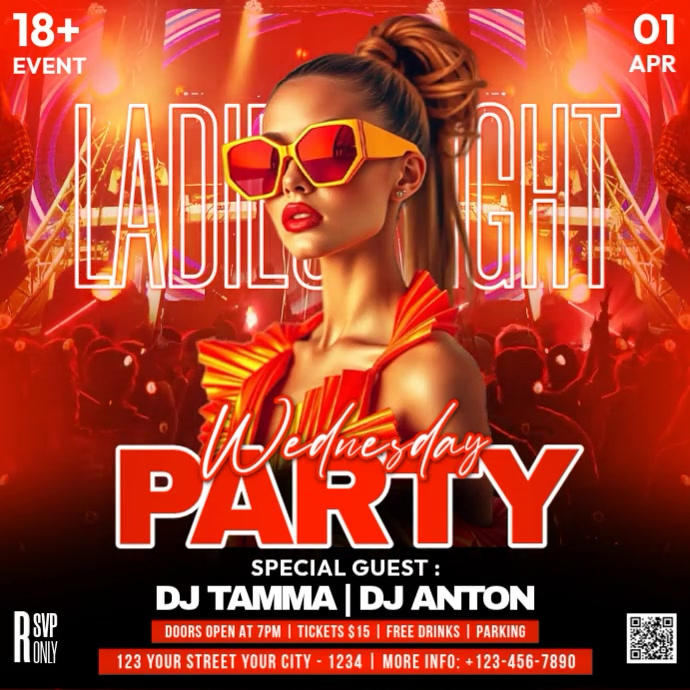 Wednesday Night Party Template | PosterMyWall