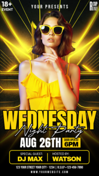 Black Night Party Instagram na Kuwento Template