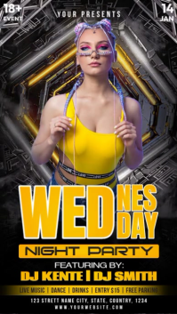 Wednesday Night Party Instagram Reel Template | PosterMyWall