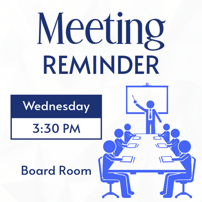 Team Building Reminder Sample Plantilla de Wednesday staff meeting reminder notice alert date and ...