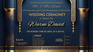 weeding card YouTube-miniature template