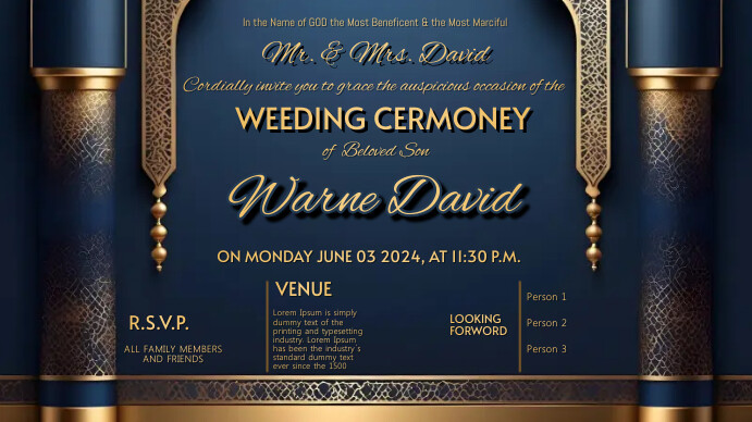 Plantilla de weeding card | PosterMyWall