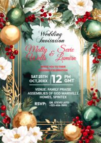 WEEDING INVITATION CARD Template | PosterMyWall