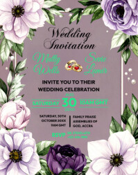 WEEDING INVITATION CARD Template | PosterMyWall