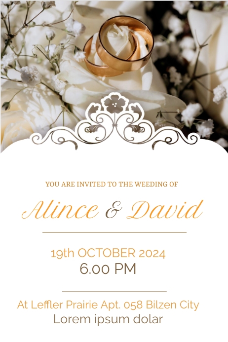 WEEDING INVITATION TEMPLATE | PosterMyWall