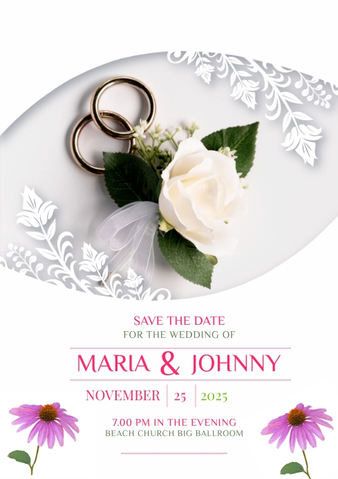 WEEDING INVITATION TEMPLATE | PosterMyWall