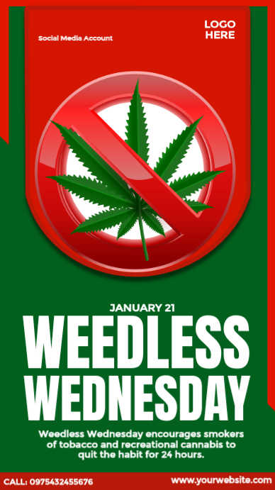 Weedless Wednesday Ad Template | PosterMyWall