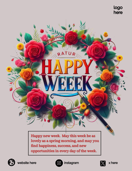 week Template | PosterMyWall