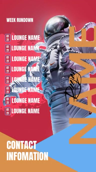 WEEK RUN DOWN Template | PosterMyWall