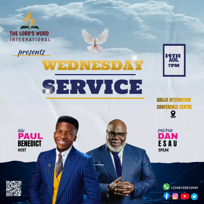 Weekday Service weekday service flyer template | PosterMyWall