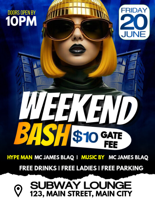 weekend bash Template | PosterMyWall