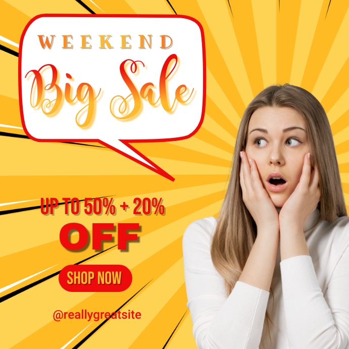 Weekend Big Sale Template PosterMyWall