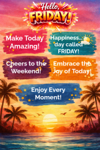 Weekend Celebration Poster Póster template