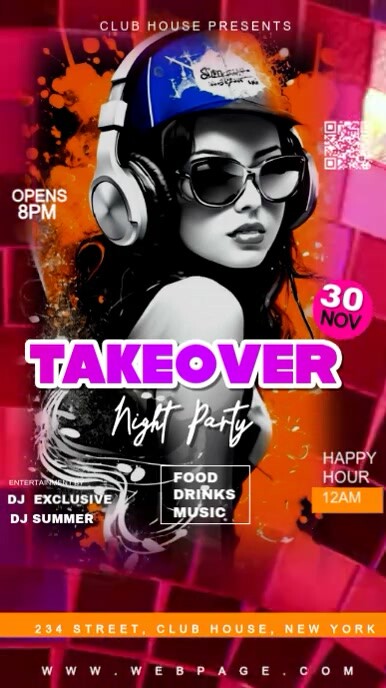 weekend club night dj bar party Template | PosterMyWall