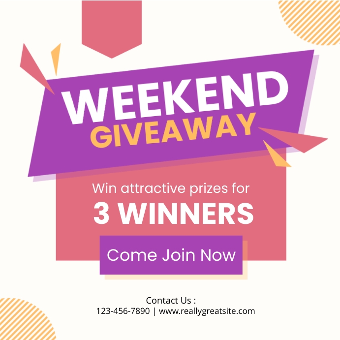 Weekend Contests Instagram Post Template | PosterMyWall