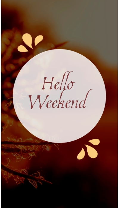 Form Weekend Design Weekend day Template | PosterMyWall