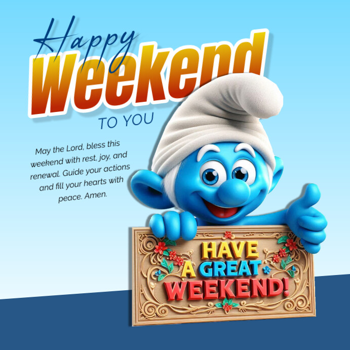 Weekend Instagram Post template