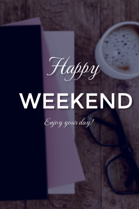 Weekend Poster template