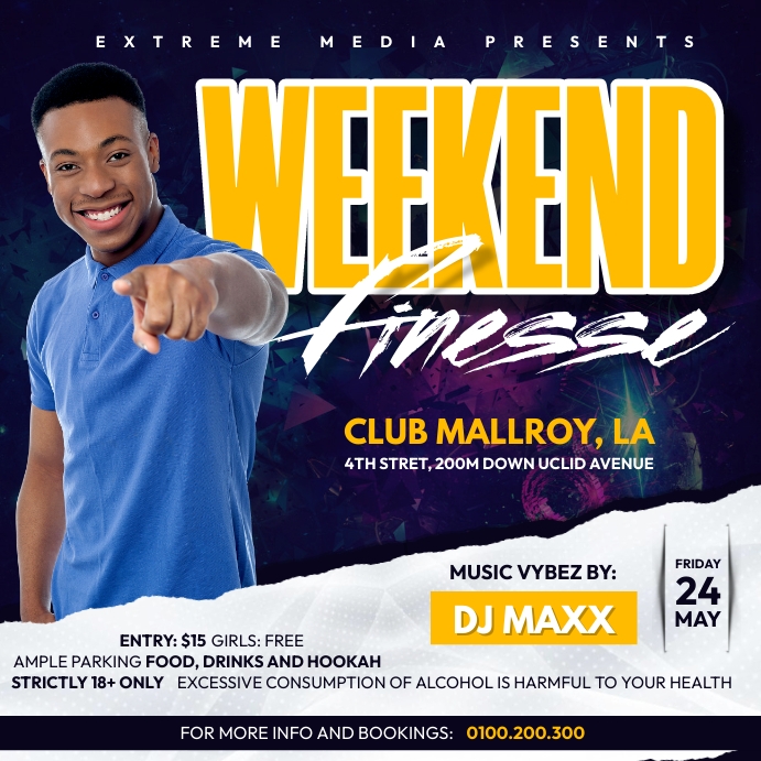 Weekend finesse Template | PosterMyWall