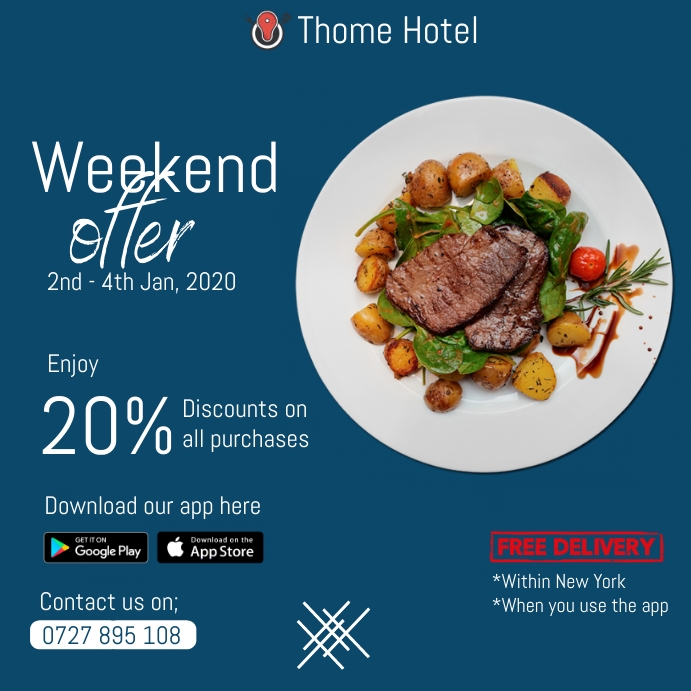 Weekend meal offer Template | PosterMyWall