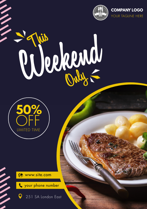 Weekend Menu Lettering weekend menu Template | PosterMyWall