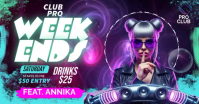 Weekend Night Club Party Facebook Shared Image template