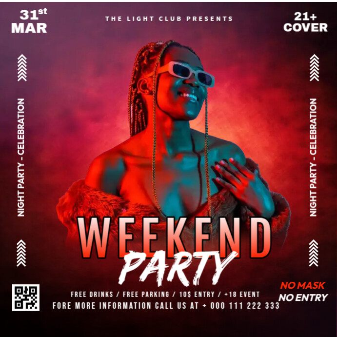 Weekend Night Party Template | PosterMyWall