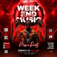 Weekend Night Party Pos Instagram template