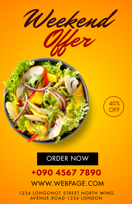 WEEKEND OFFER FLYER Template | PosterMyWall