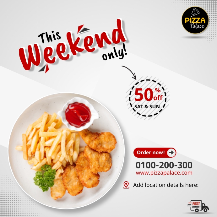 Weekend Only Form Weekend only Template | PosterMyWall