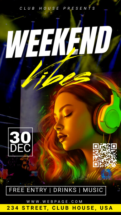 weekend party night Template | PosterMyWall