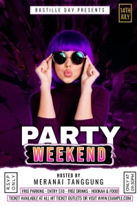 Weekend Night Video Poster Template | PosterMyWall
