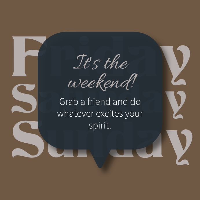 Weekend Post Instagram Template | PosterMyWall