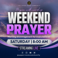 Purple Weekend Prayer Event Instagram Post Template