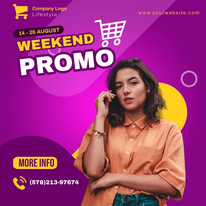 Weekend Promo Template | PosterMyWall