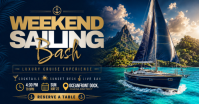 Weekend Sailing Bash ภาพที่แชร์บน Facebook template