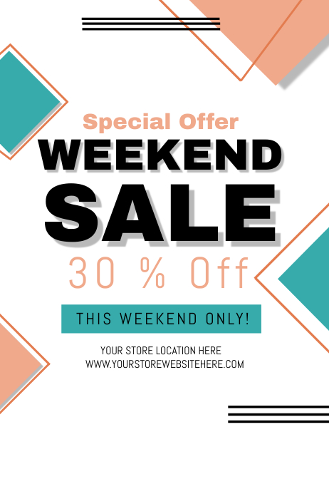 Weekend Sale Template | PosterMyWall
