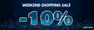 Weekend Sale Discount % Offer Special Shop Ad E-mail-overskrift template