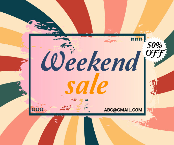 Weekend Sale Fall weekend sale flyer Template | PosterMyWall