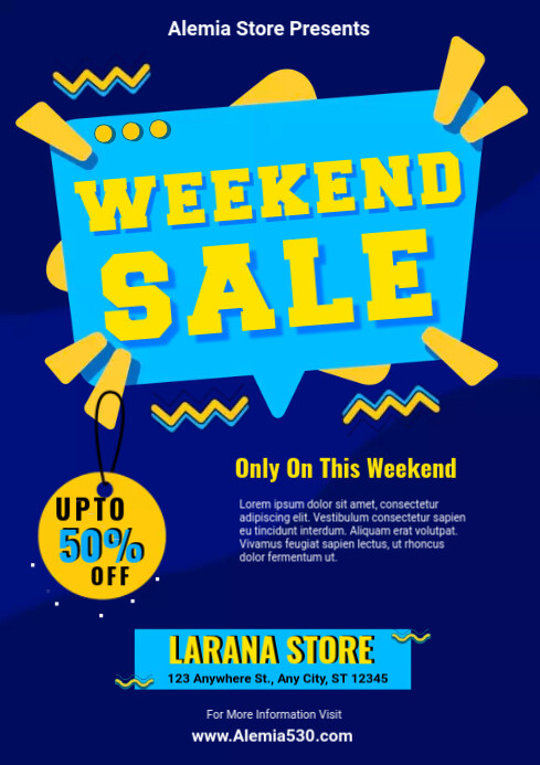 weekend sale flyer Template | PosterMyWall