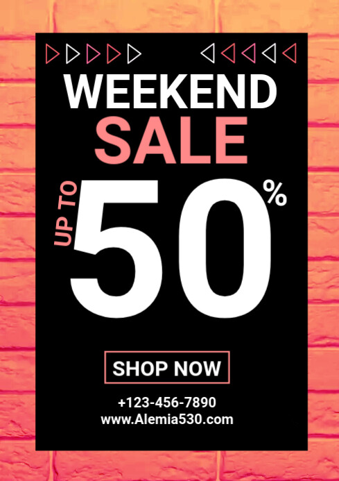 Weekend Sale Fall Weekend Sale Template | PosterMyWall