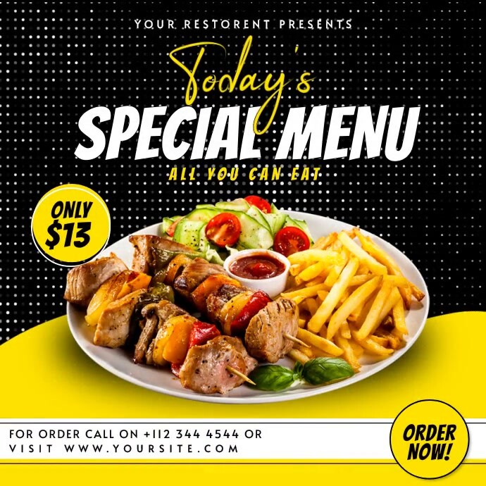 Weekend Set Menu Design Weekend special dish Template | PosterMyWall