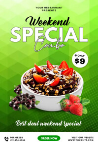Weekend Set Menu Design Weekend special menu Template | PosterMyWall