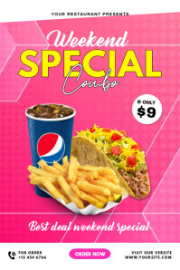 Weekend Set Menu Design Weekend special menu Template | PosterMyWall