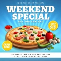 Weekend special dish Instagram-Beitrag template