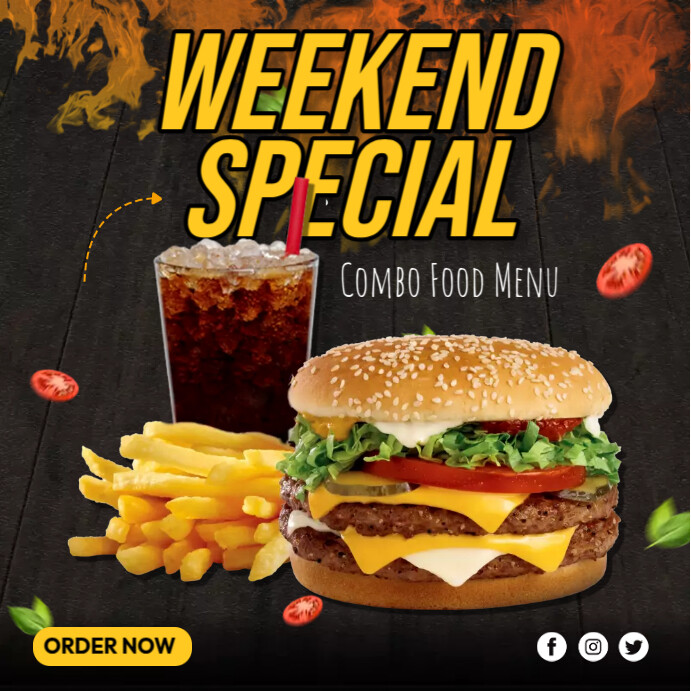 Copy of Weekend Special Food | PosterMyWall