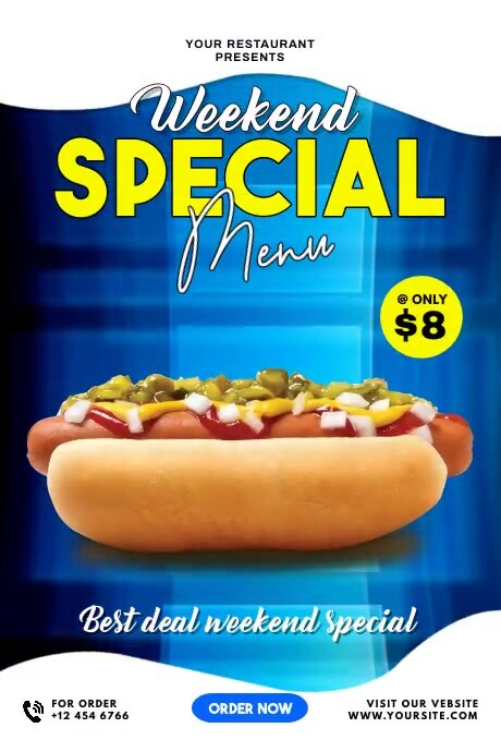 Weekend Set Menu Design Weekend special menu Template | PosterMyWall